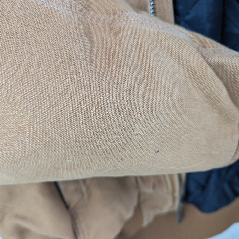 Carhartt Quilted Flannel Lined Duck Active Jacket XL Thinsulate Good Condition - Picture 9 of 16